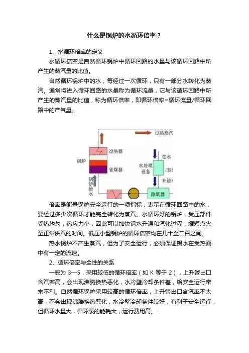 什么是锅炉的水循环倍率？