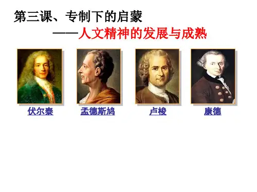 专制下的启蒙(优质课件)
