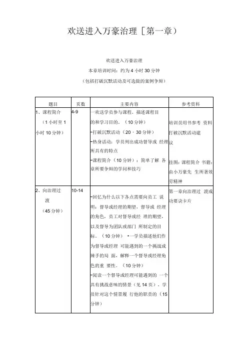 万豪酒店管理手册
