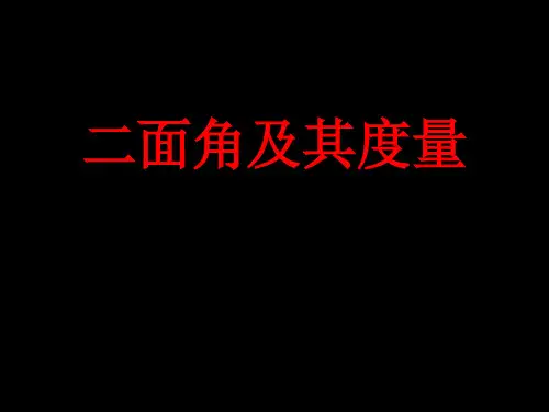 向量法求二面角