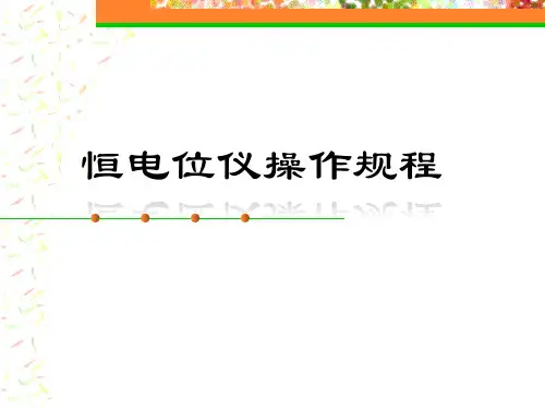 恒电位仪操作规程