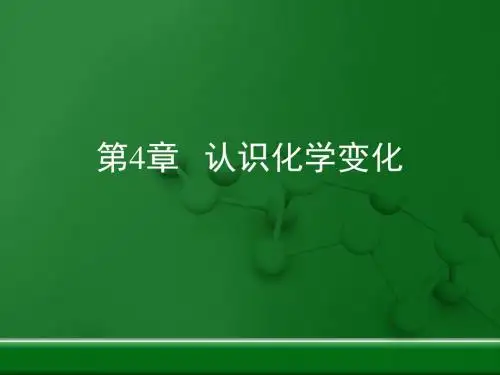 【初中化学】认识化学变化复习PPT课件2 沪教版