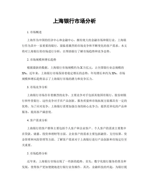 上海银行市场分析