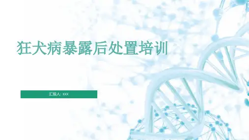 狂犬病暴露后处置培训