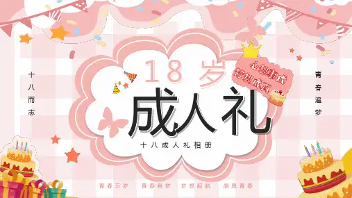 精品18岁成人礼PPT课件
