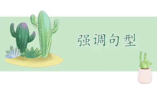 专题10+强调句型-高考英语语法知识强化精品课件