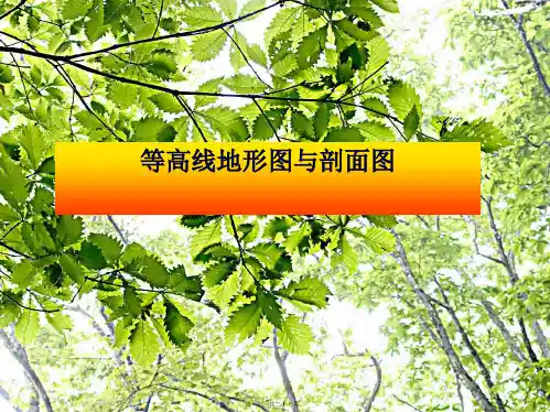 七年级地理上册《等高线地形图与剖面图》课件 