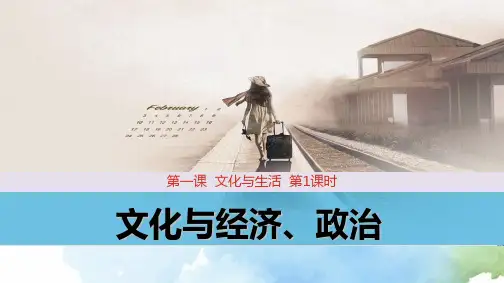高中政治必修3优质课件3：1.2 文化与经济、政治 - 副本