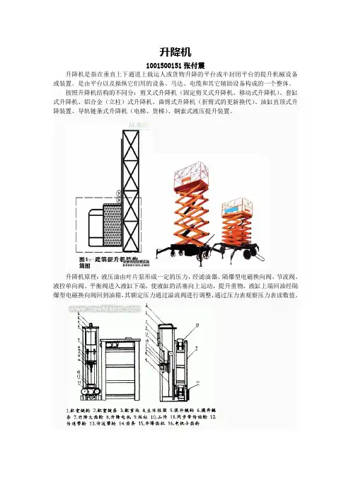 升降机结构原理