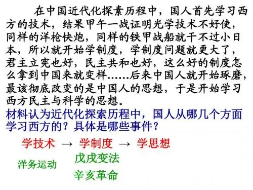 北师大版八年级历史上册第10课《新文化运动》精品课件
