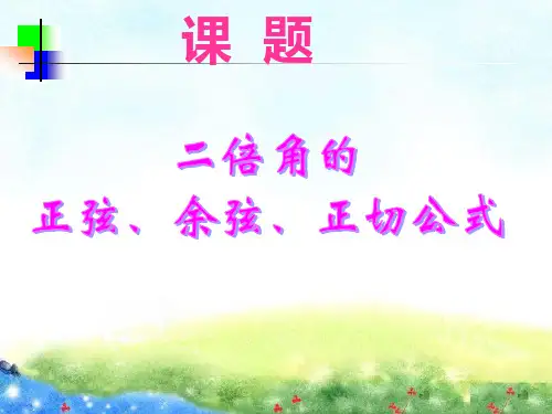 二倍角公式公开课课件资料