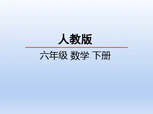 人教版六年级数学下册《比和比例》总复习PPT