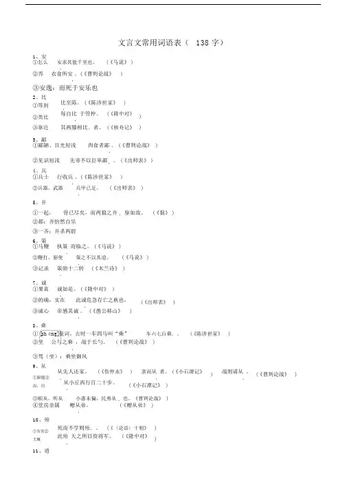 初中文言文常用词语表最新更新.doc