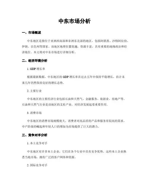中东市场分析