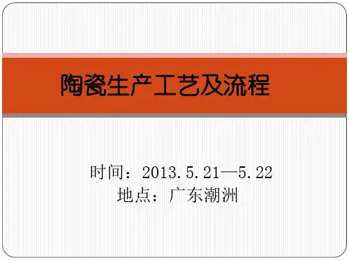 陶瓷生产流程图