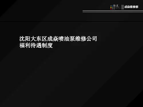 福利待遇制度ppt课件