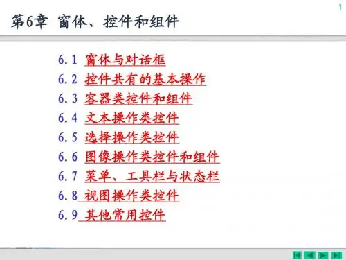 C# 第6章 窗体、控件和组件