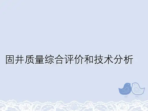 固井质量综合评价与技术分析