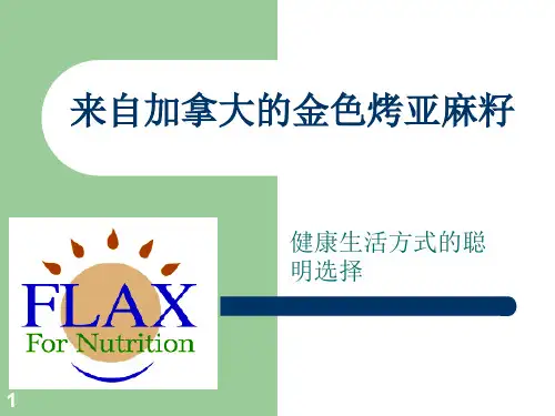 金色烤制亚麻籽(改)PPT演示课件