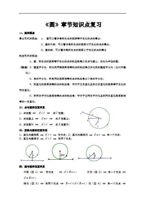 圆的知识点总结和典型例题.docx圆的知识点总结和典型例题
