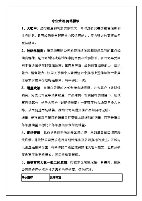 (完整版)青岛啤酒专业术语