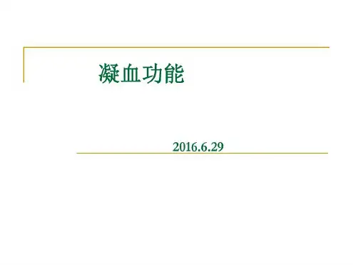 凝血机制讲解-2022年学习资料