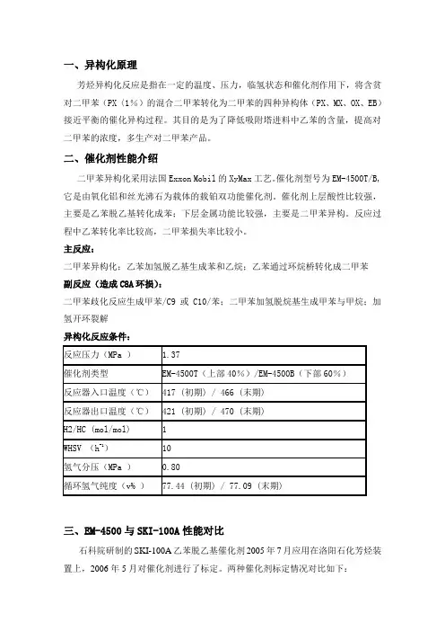 异构化催化剂