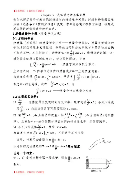 流体动力学方程(完整资料).doc