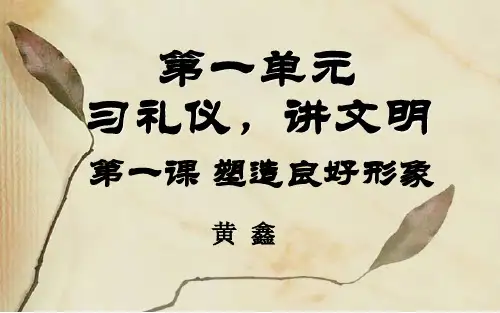 《职业道德与法律》第一课