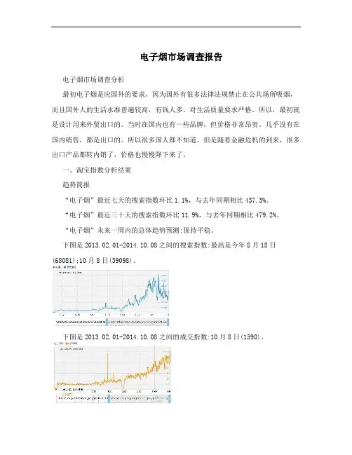电子烟市场调查报告