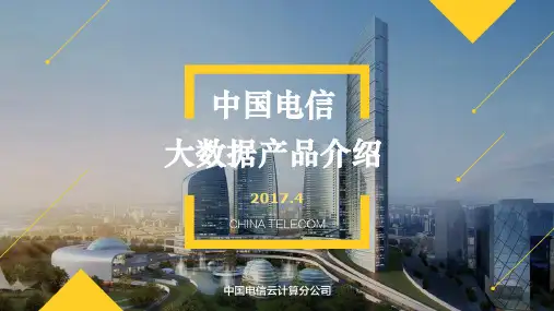 中国电信大数据能力介绍_2018