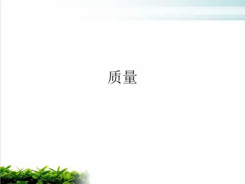 人教版八年级物理质量 课件(共12张PPT)