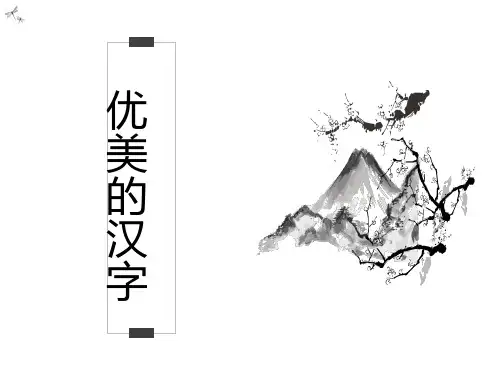 高中 专题 优美的汉字(原创)