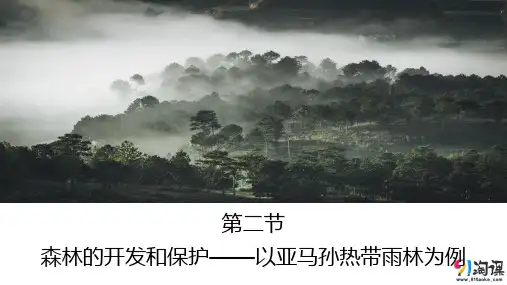 课件20：2.2 森林的开发和保护——以亚马孙热带雨林为例