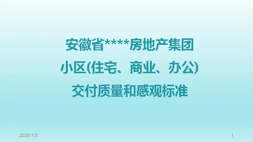 地产公司交房标准(学习版)PPT课件