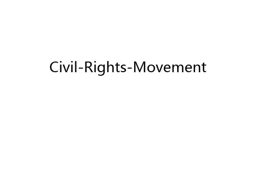 Civil-Rights-Movement讲课稿