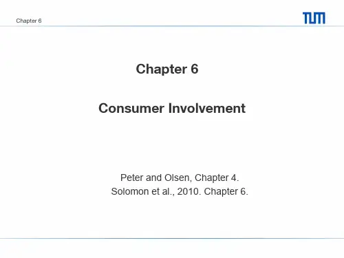 CB-Chap 6 Consumer Involvement