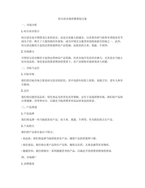 哈尔滨市场营销策划方案