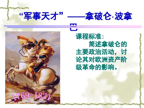 中外历史人物评说全套课件：拿破仑