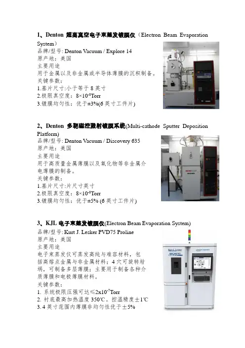 纳米能源所设备