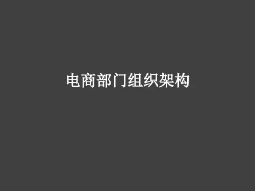 电商部门组织架构图