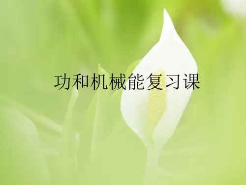 功和机械效率PPT教学课件