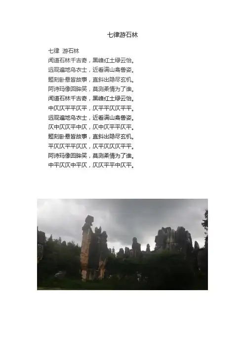 七律游石林