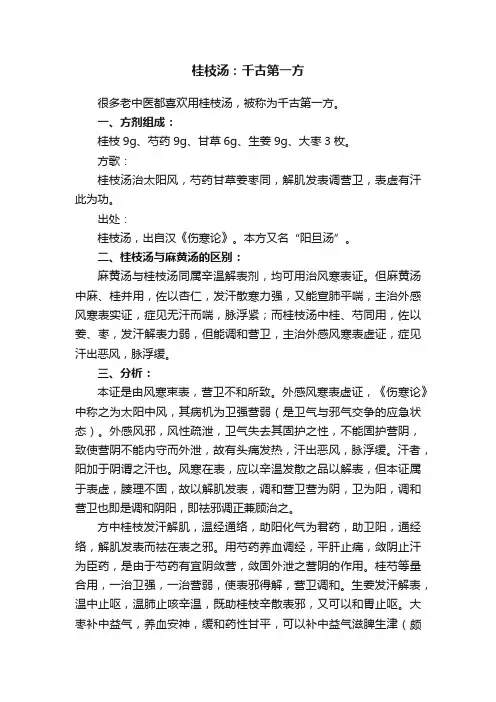 桂枝汤：千古第一方