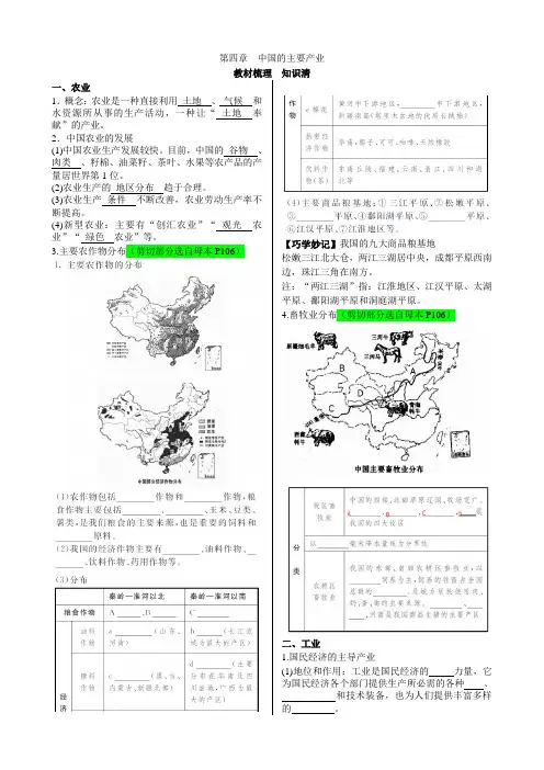 第四章  中国的主要产业