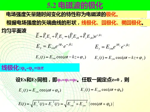 讲16均匀平面波极化