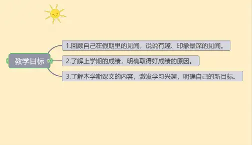 统编版语文二年级下册开学第一课课件(共21张PPT)