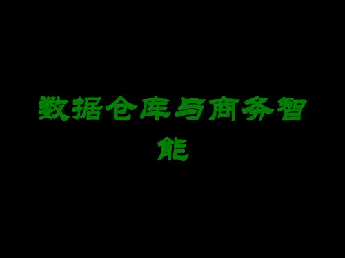 数据仓库与商务智能讲义