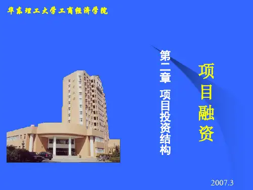 项目融资投资结构2