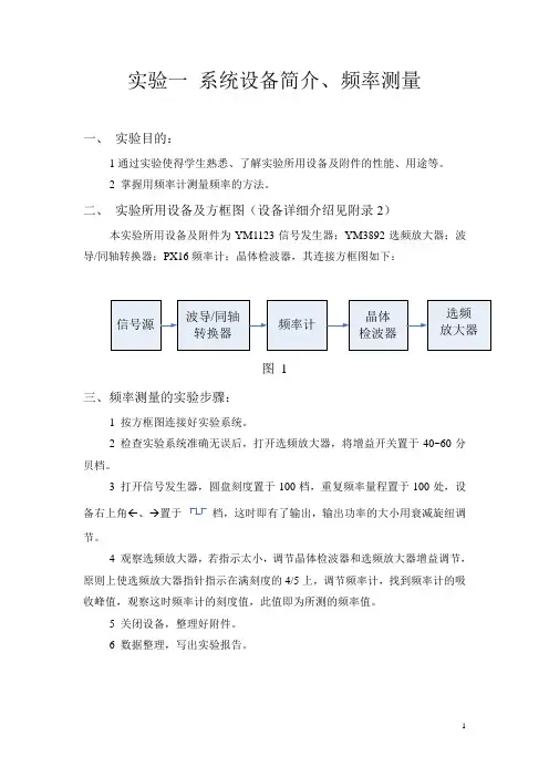 微波实验指导(终)